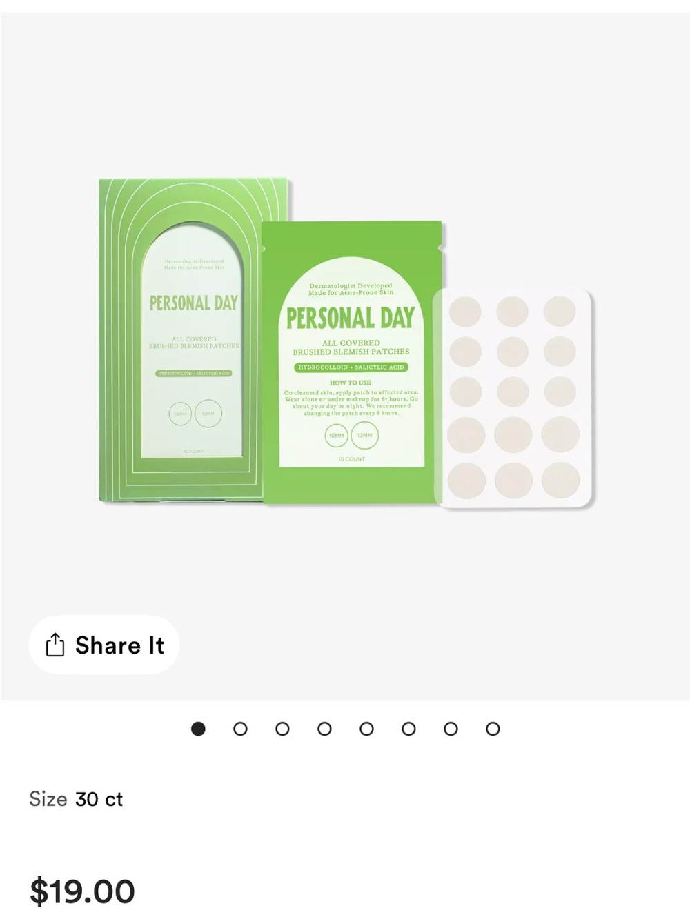 Personal Day Acne Patch + Lip Balm Bundle Hydrocolloid Salicylic - Picture 5 of 6